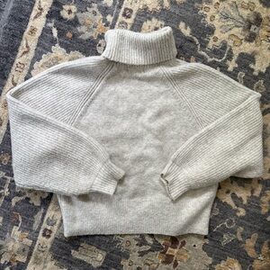 Topshop cropped turtleneck sweater
